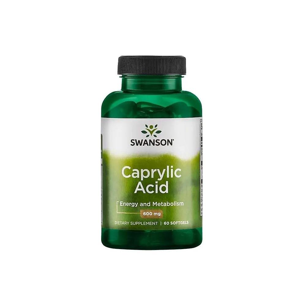 Swanson caprylic acid, 600mg, 60 soft capsules 3421