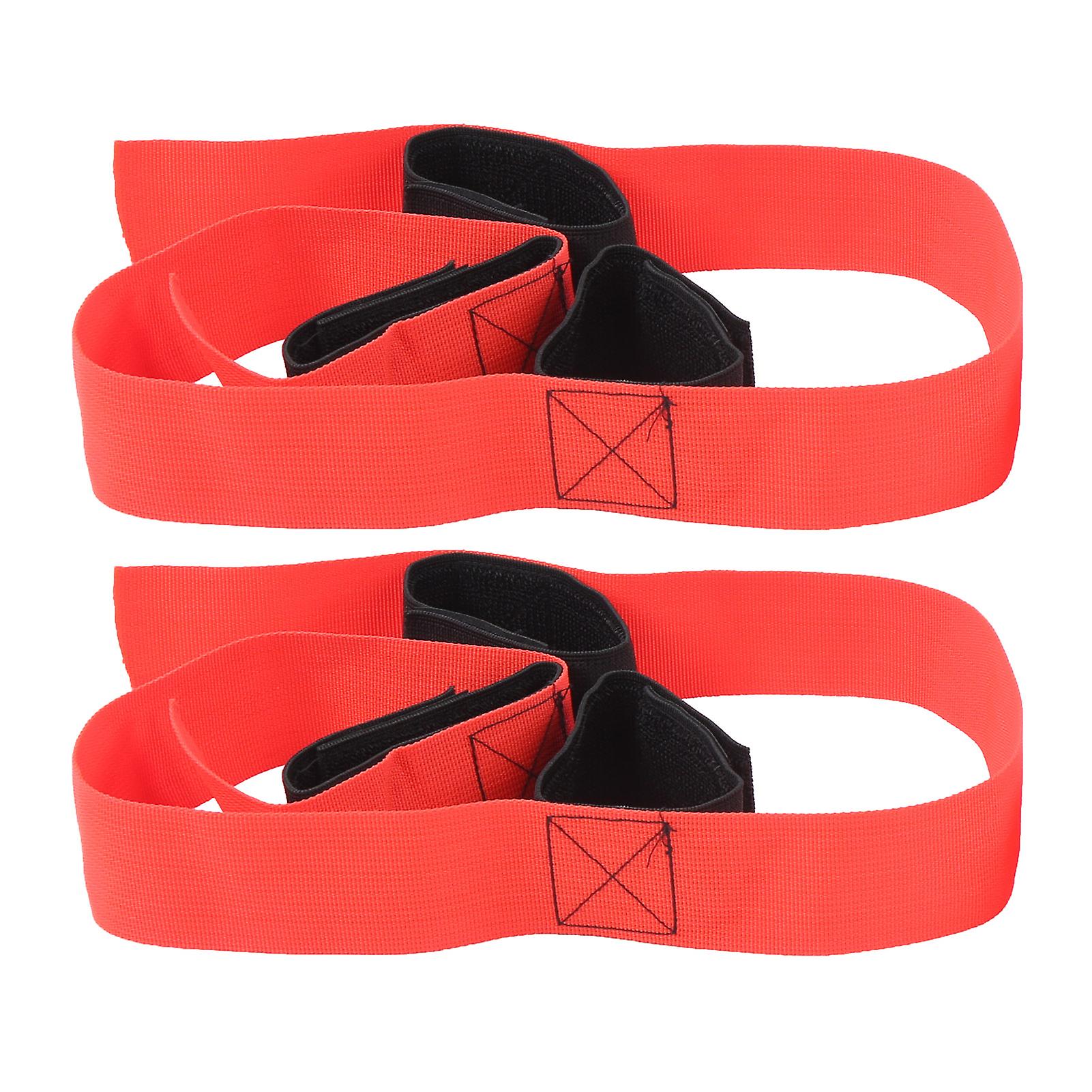 2Pcs Fun Outdoor Sports 3 Legged Race Bands Giant Footstep Tram for Game Activities