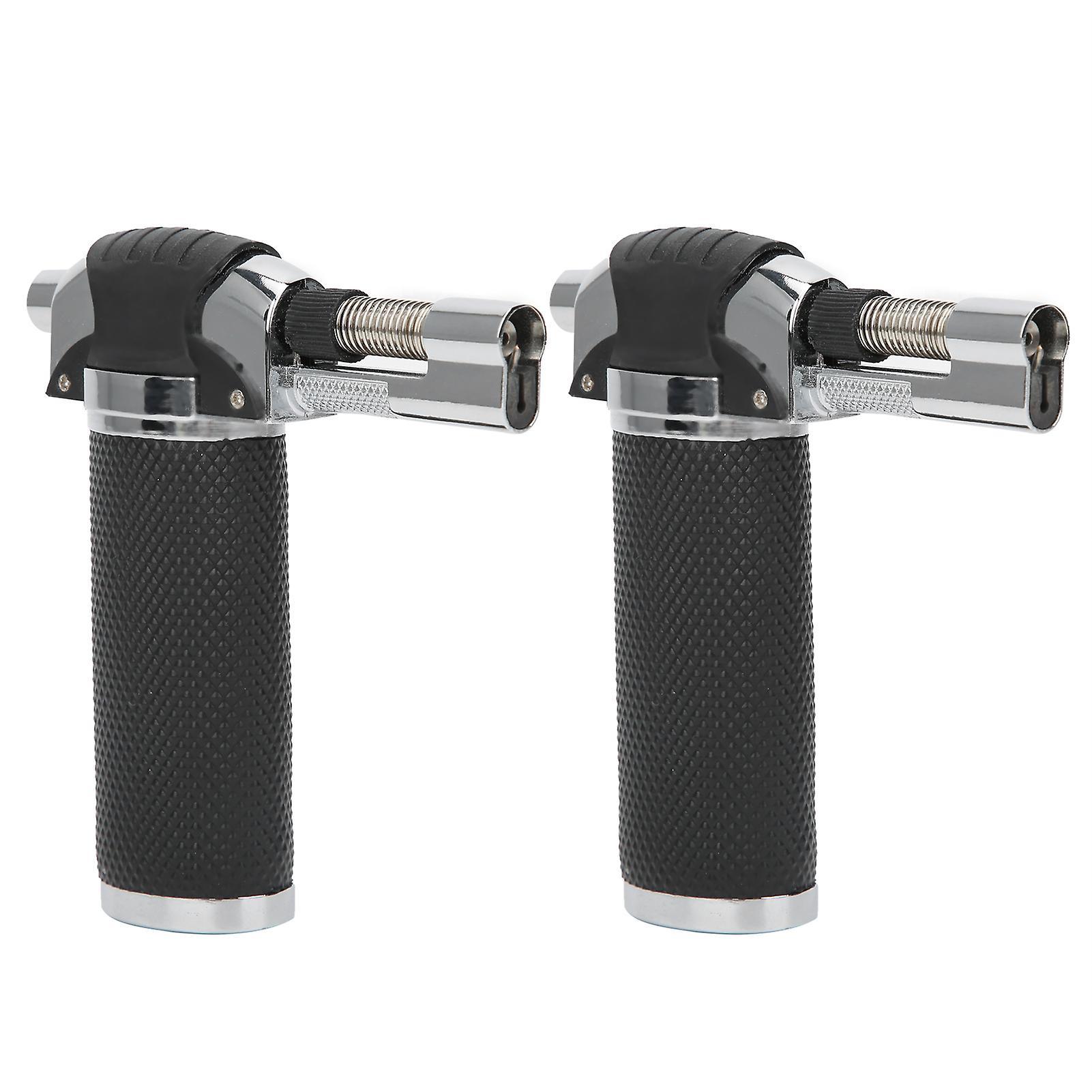 2Pcs Refillable Mini Butane Torch Portable Handheld Flame Gun