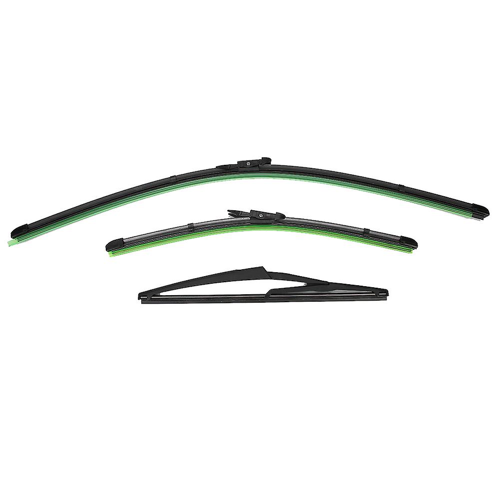 3Pcs Vehicle Window Wiper Blade, Rear Windshield Back Wiper Arm Blade Set Automobile Accessory with Arm Blade Fits for 199