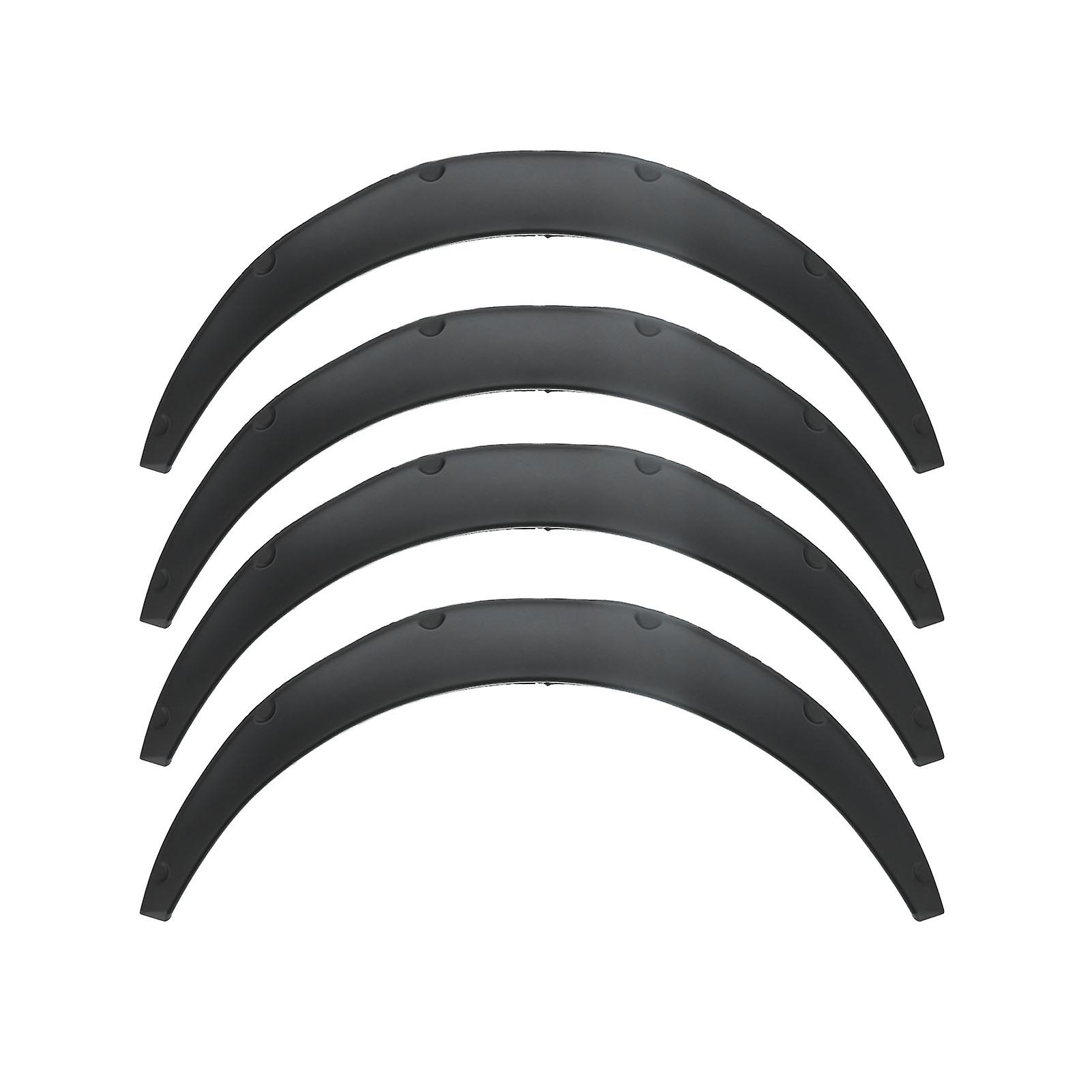 4pcs Wheel Eyebrow Protector Flexible PP Widened Decorative Wheel Arches Lips Universal for Car110mm / 4.3in