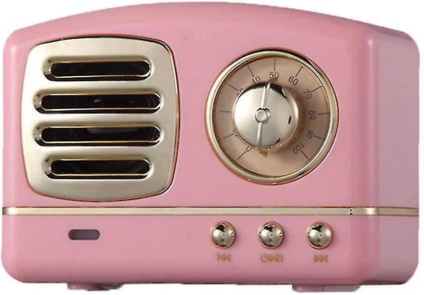 Retro Bluetooth Wireless Speaker With Fm Radio, One Small Speaker