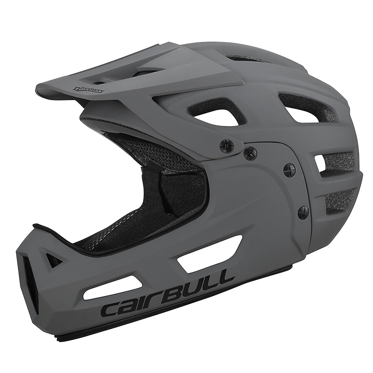 Full Face Bike Helmet Adult Cycling Helmet with Detachable Chin Guard and Visor for Mountain Biking