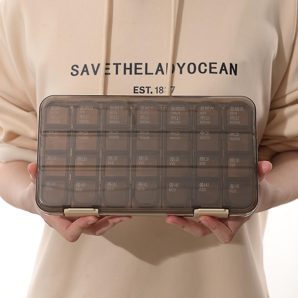 Weekly Pill Box Bulk Medication Dispenser