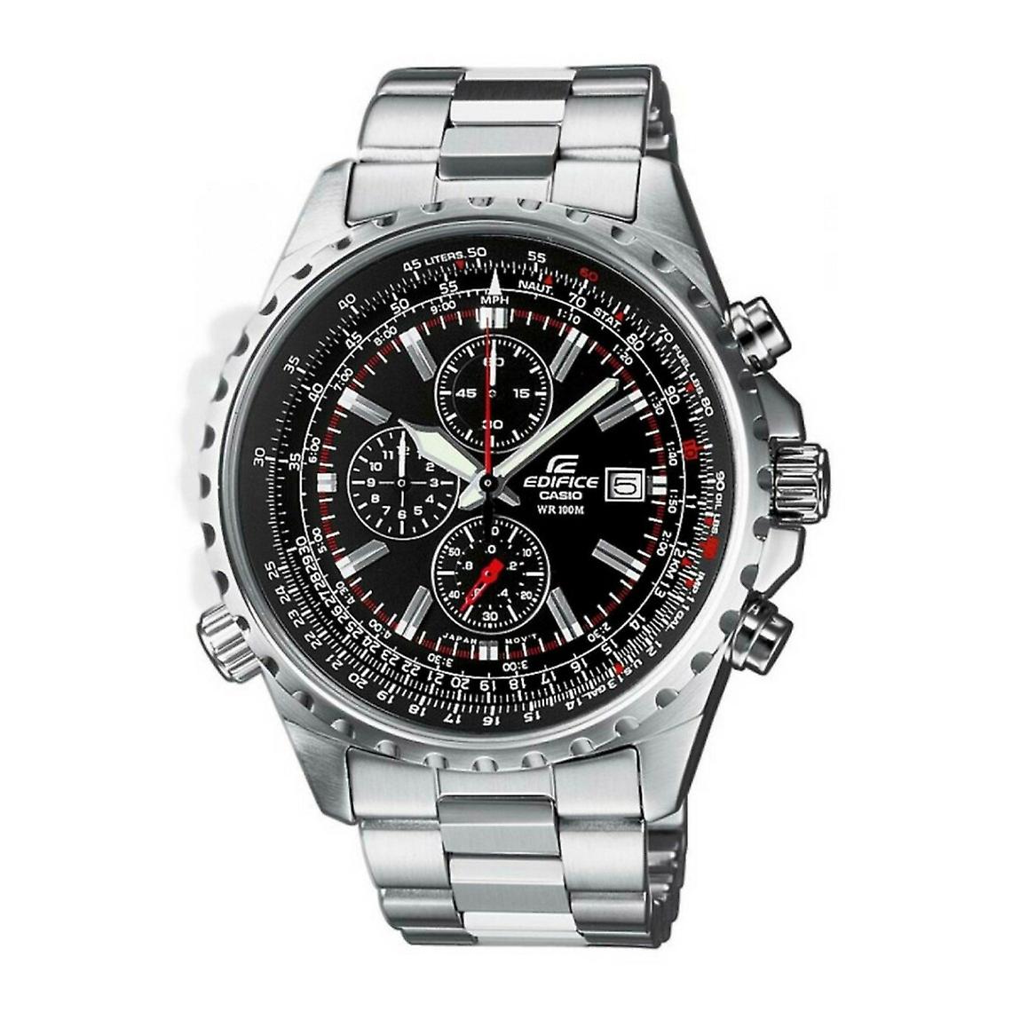 Casio EF-527D-1AVEF - man building steel watch