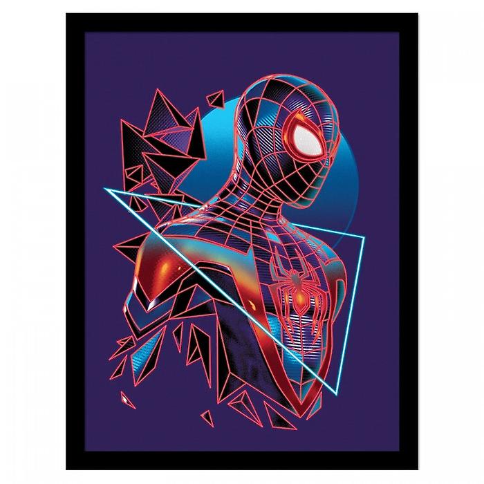 Spider-Man Geometric Framed Poster