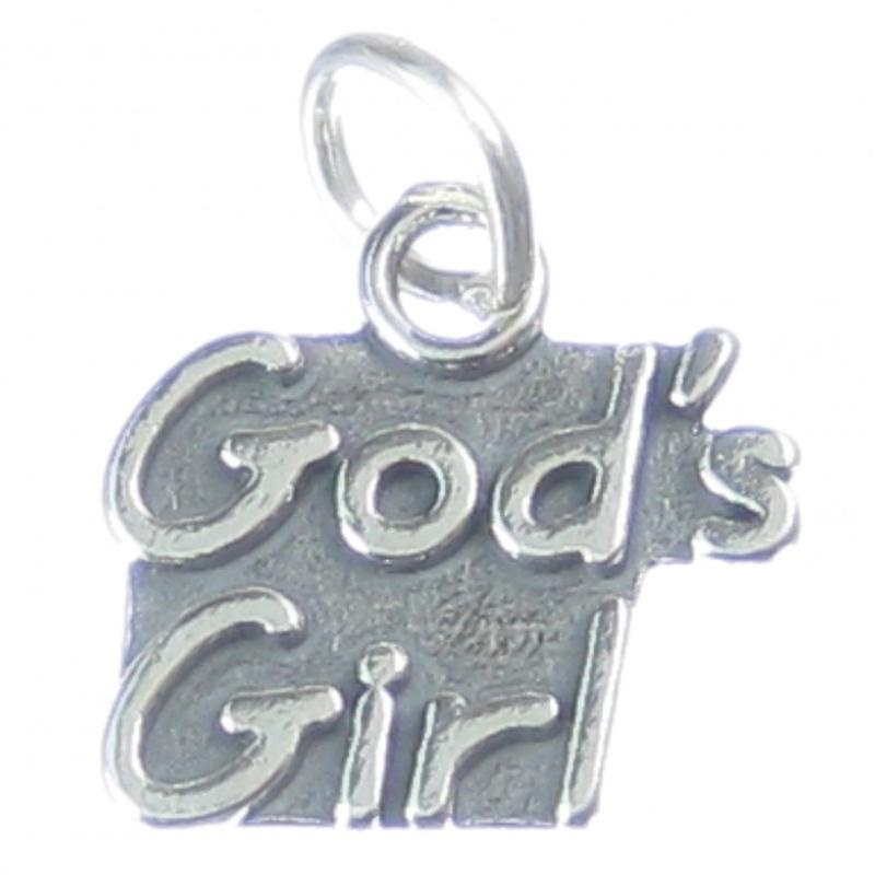 Gods Girl Sterling Silver Charm .925 X 1 God Holy Prayers Christening