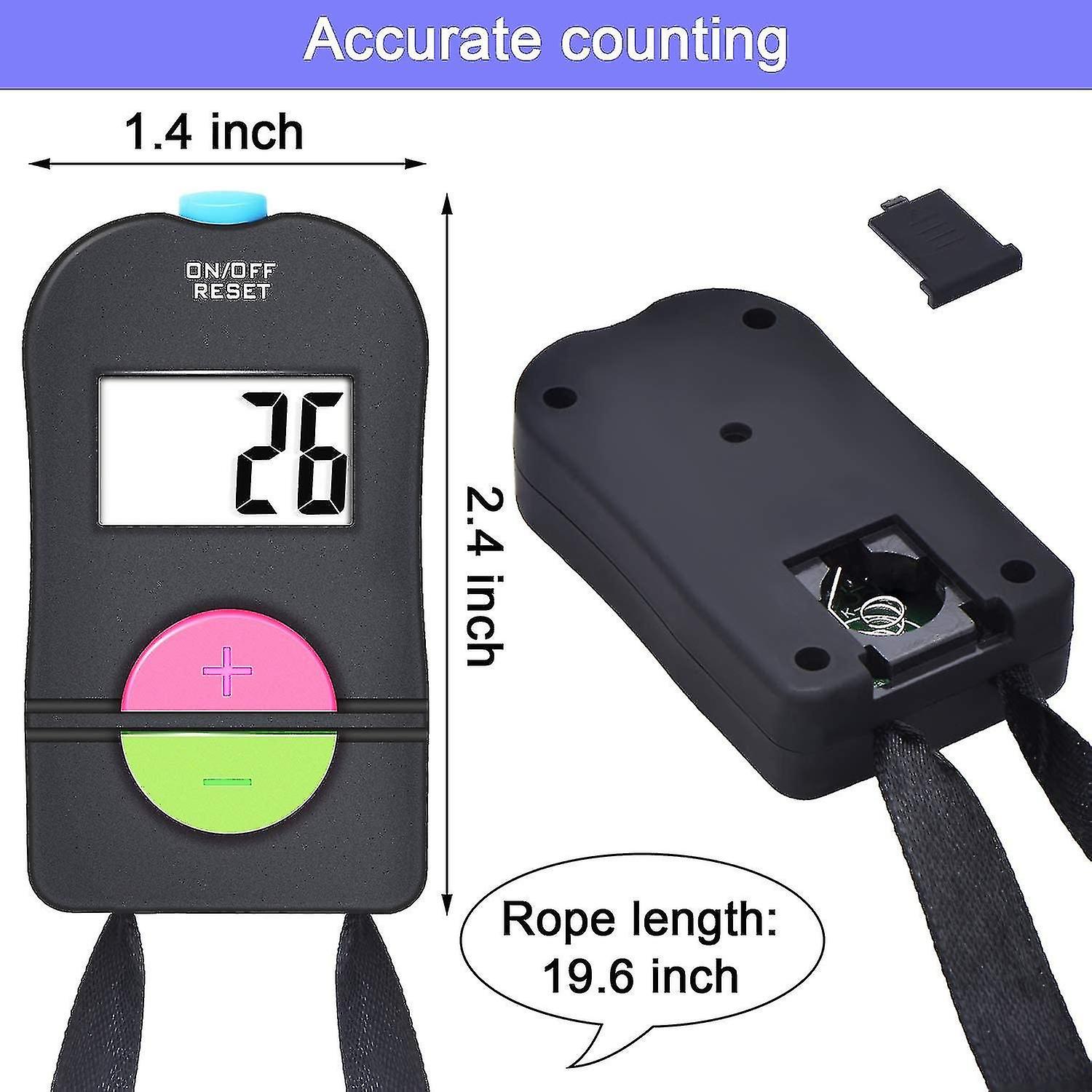"4-Piece Handheld Digital Sports Counter for Golf with Add/Subtract Function"