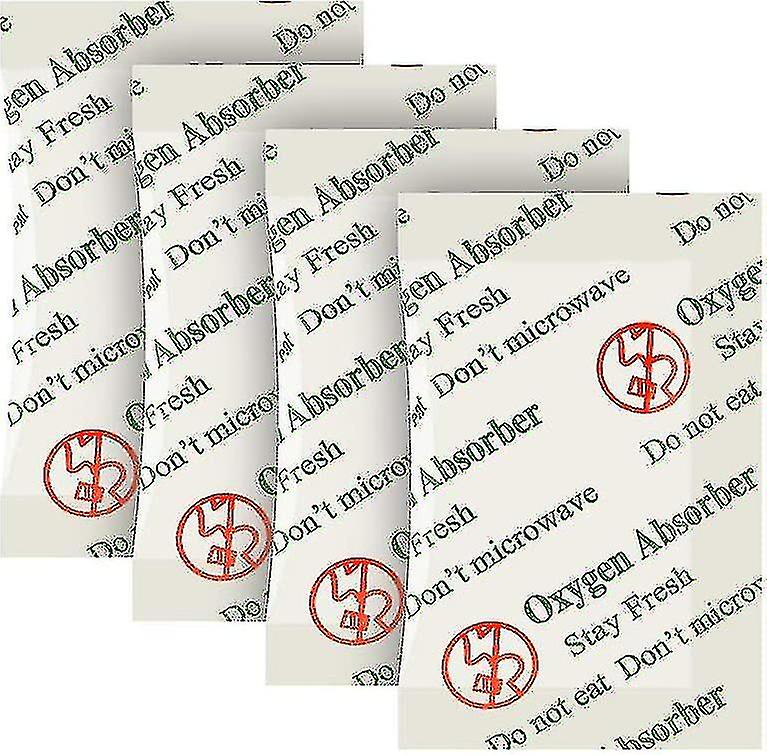 200cc(100-pack) Food Grade Oxygen Absorbers Packets For Food Storage,oxygen Absorbers Storage Packets With Oxygen Indicator In Vacuum Bag And 3 Times