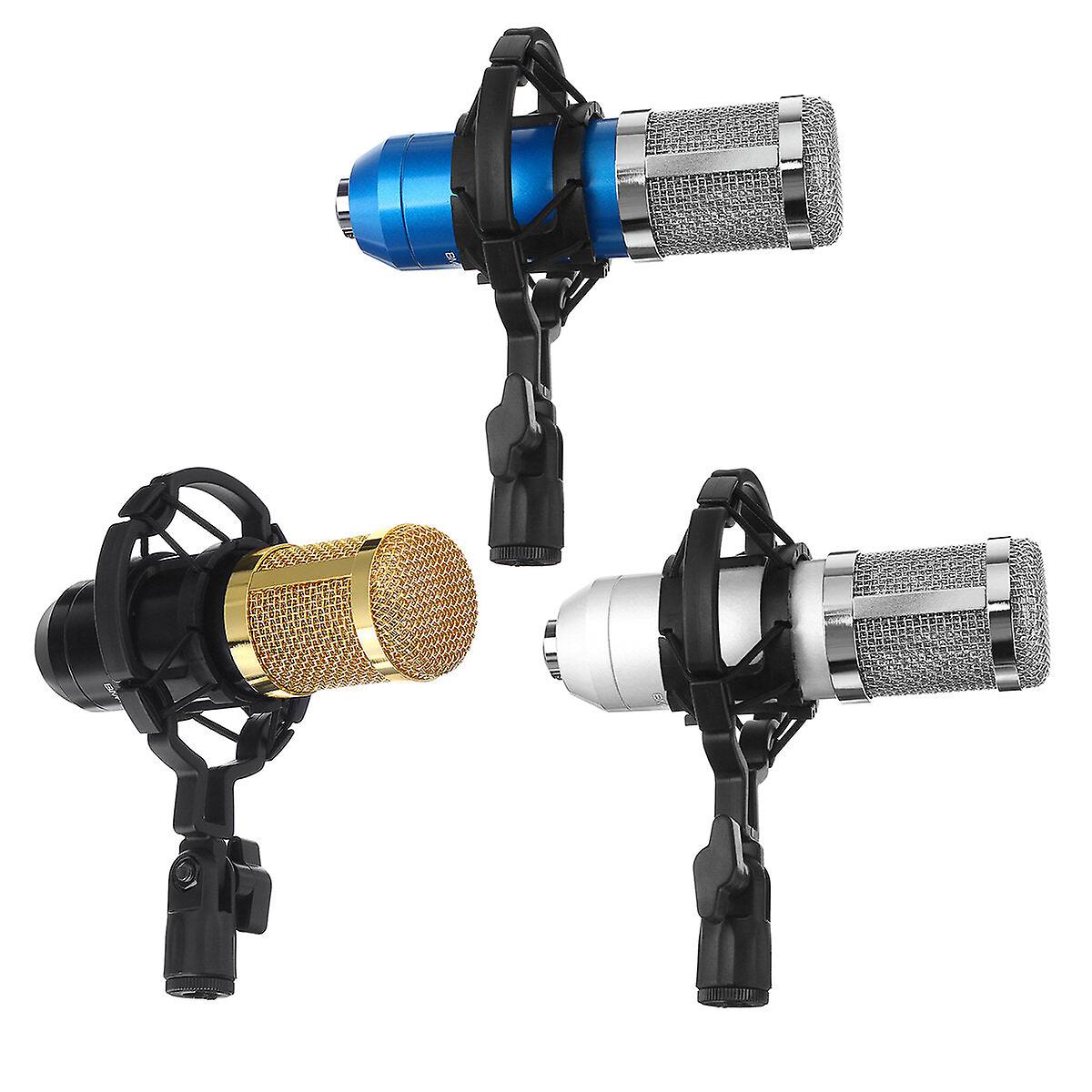 GreenZech Basic Condenser Microphone Bm-800 Cardioid Studio Recording Microphone With Shock Mount Xl