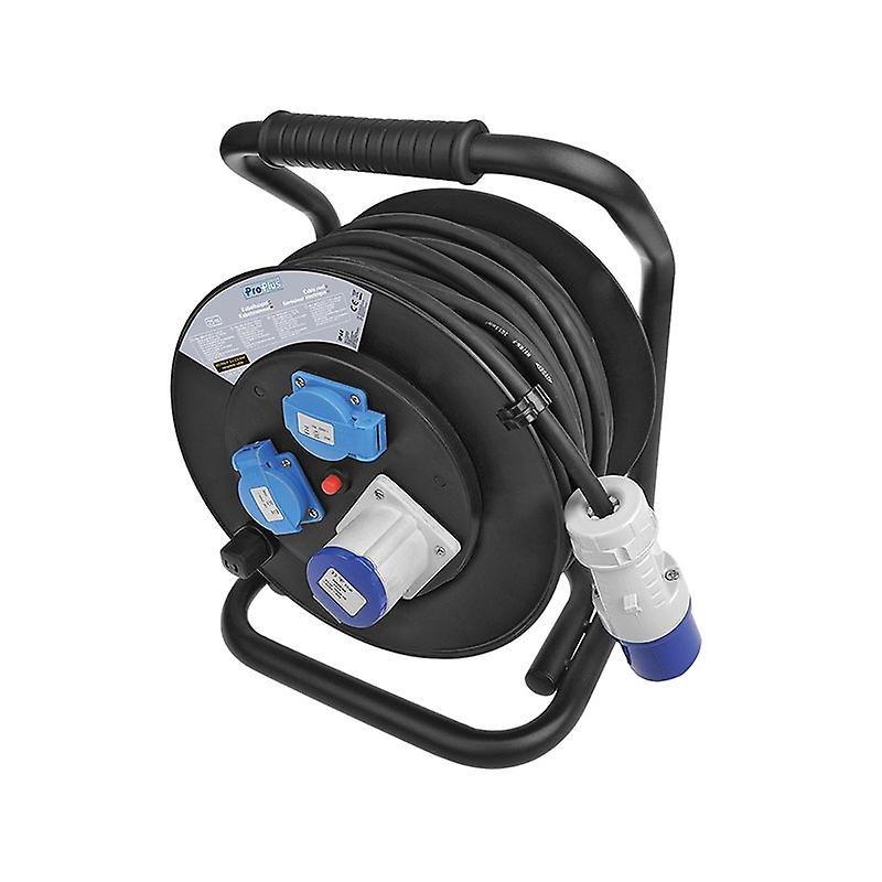 Cable Reel CEE 25M 3x2.5mm² (2x Schuko + 1x CEE)