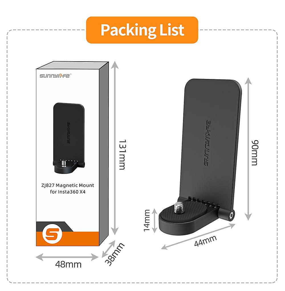 Multifunctional Magnetic Mount Tabletop Base Bracket Quick Handle Angles Adjustable Accessories for Insta360 X4