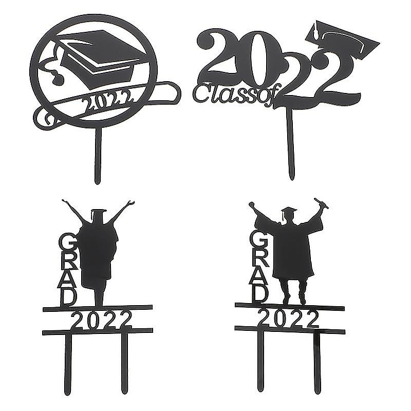 4pcs Graduation Cake Topper
