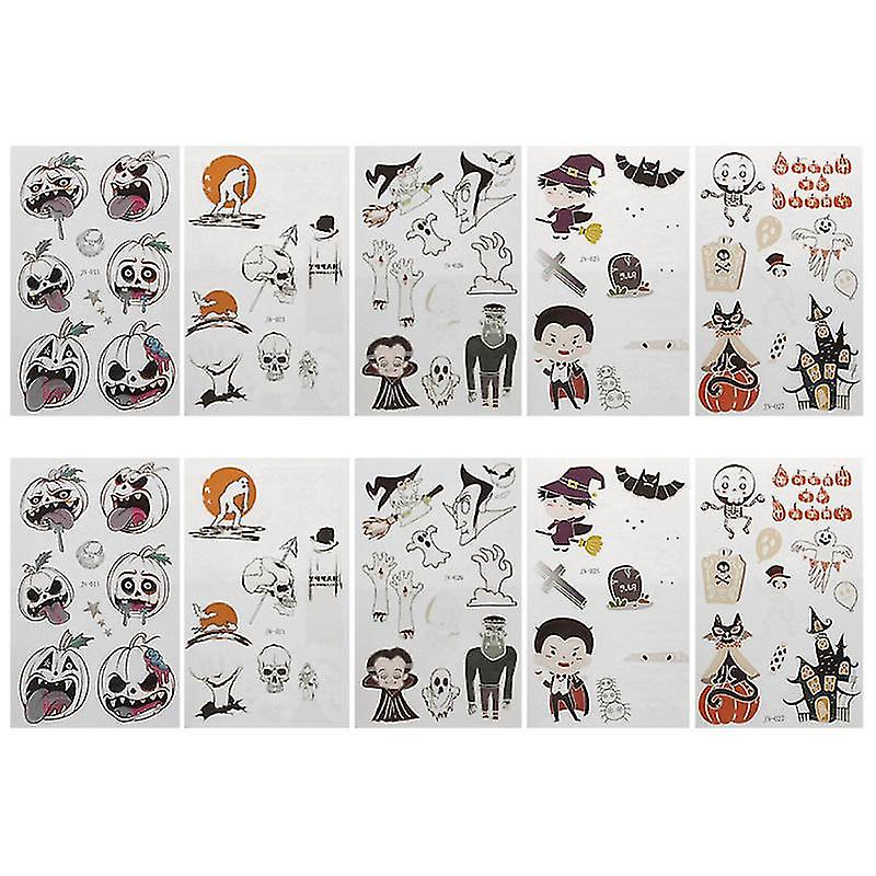 10pcs Party Pastes For Halloween Decorations