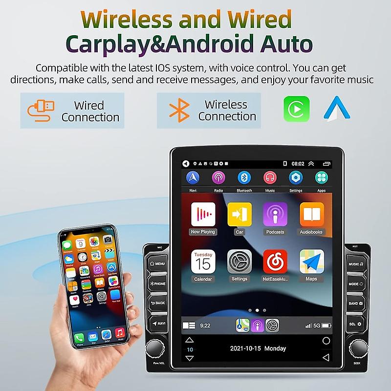 Autoradio GPS Bluetooth pour Hyundai i10 2007 - 2013 CarPlay Android Auto Radio Stéréo