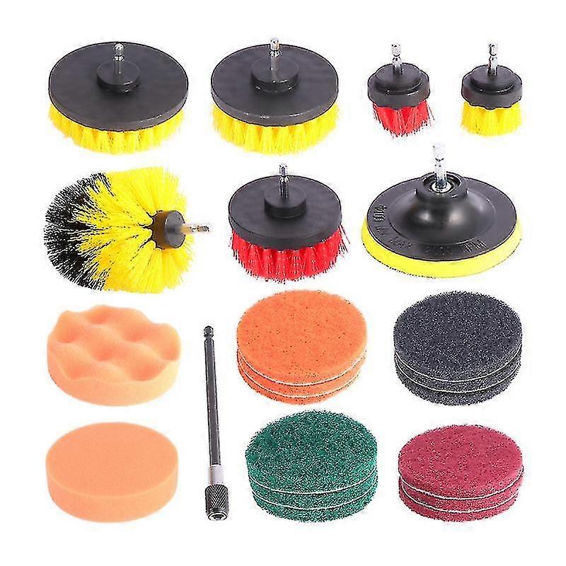 22pcs Cleaning Supplies, Floor Drill Cleaning Brush