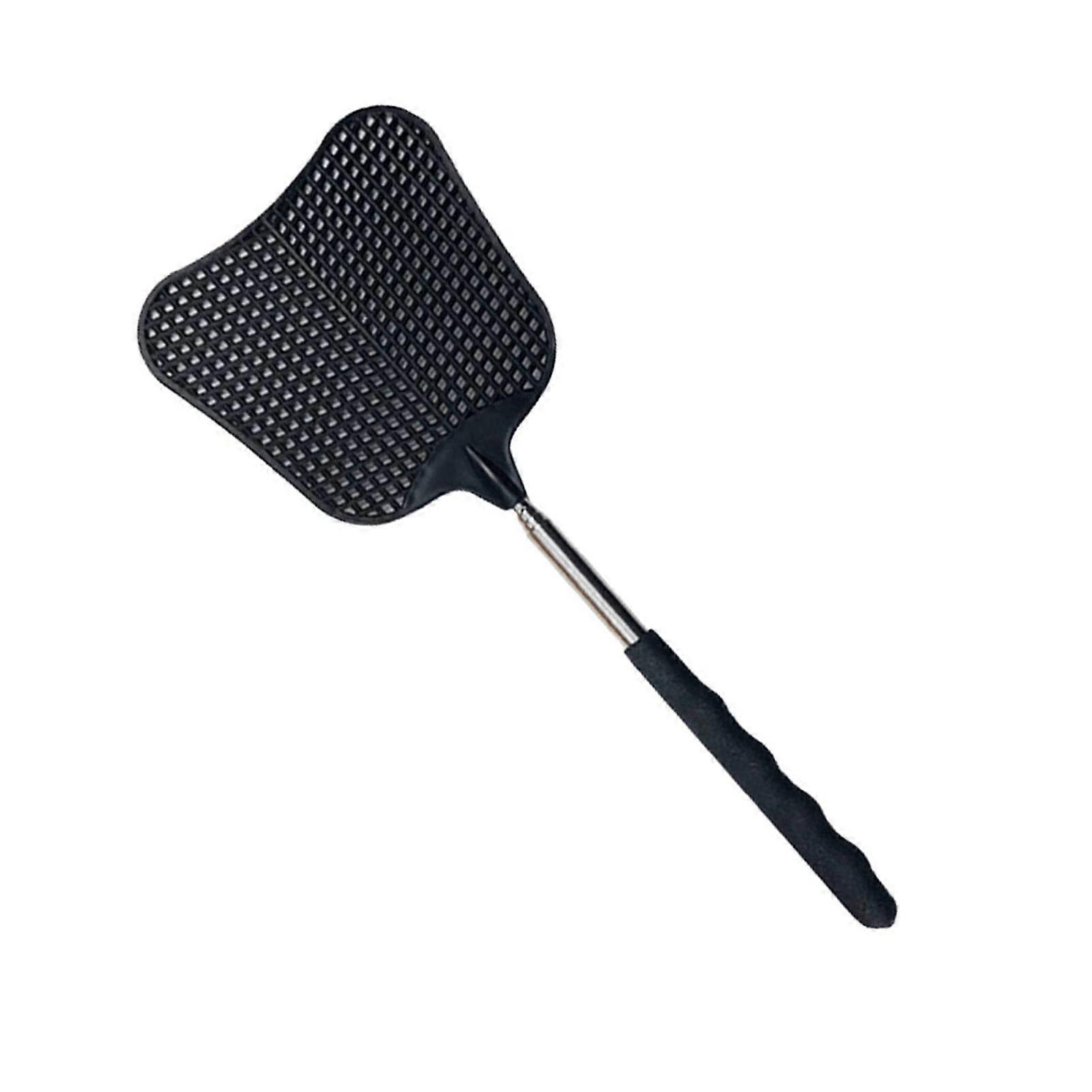 High-Impact Heavy Duty Telescopic Fly Swatter - Rust-Resistant Stainless Steel & Durable Plastic Handle, Extendable for Safe, Versatile Use in Indoor,