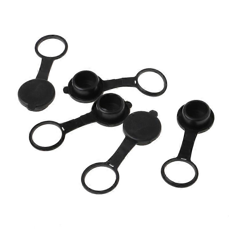 5pcs Universal Car Cigarette Lighter Socket 12v Outlet Lid Waterproof Cover Cap