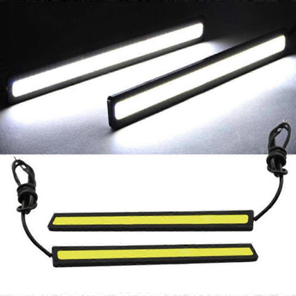 Bendable Car Cob 10 Led Daytime Running Lights Universal Auto Waterproof Fog Lamp Flexible Dlr Auxiliary Headlight 12v