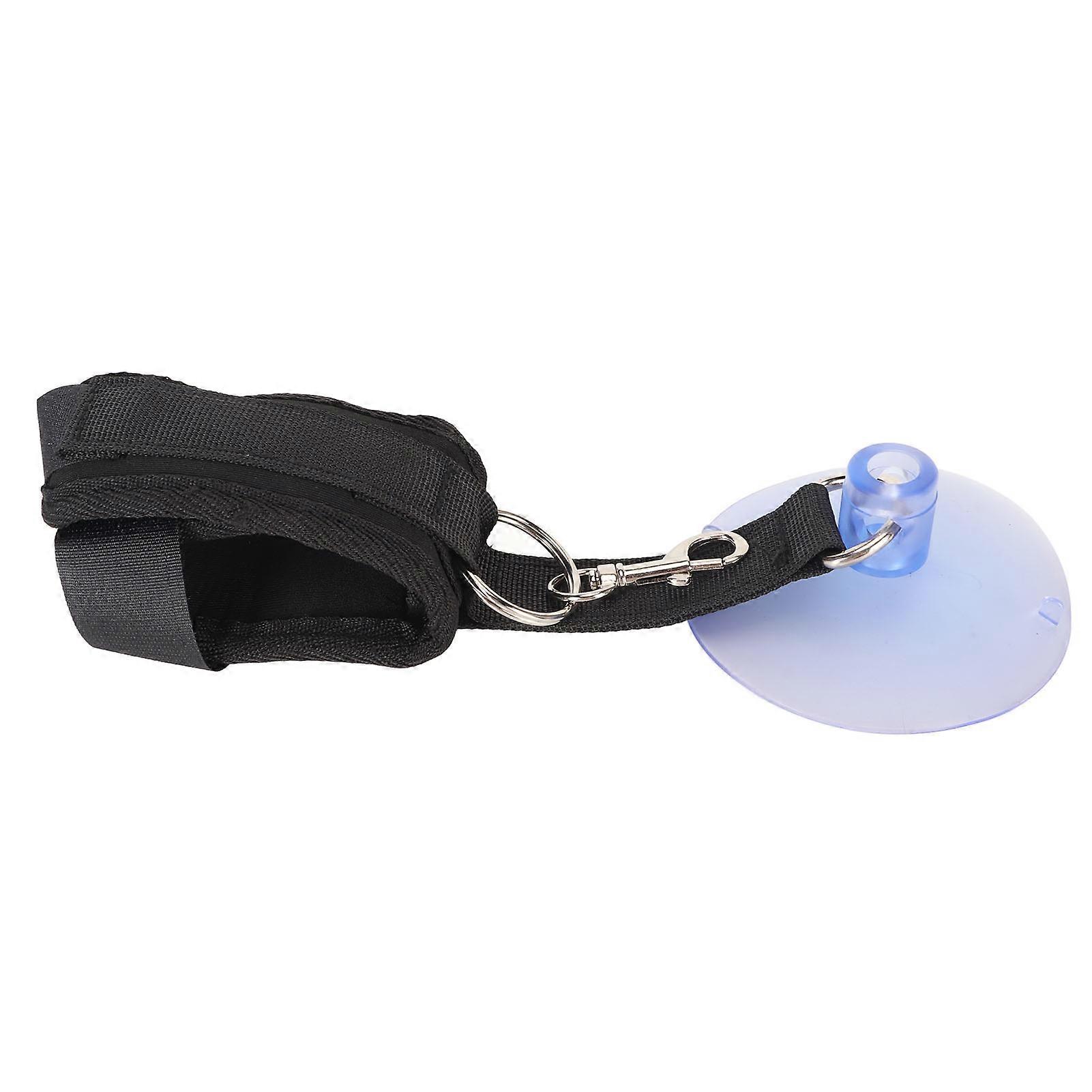 Pet Bath Tether - Suction Cup Leash Hook For Bathtub & Shower Grooming, Stainless Steel Clip, No Drilling