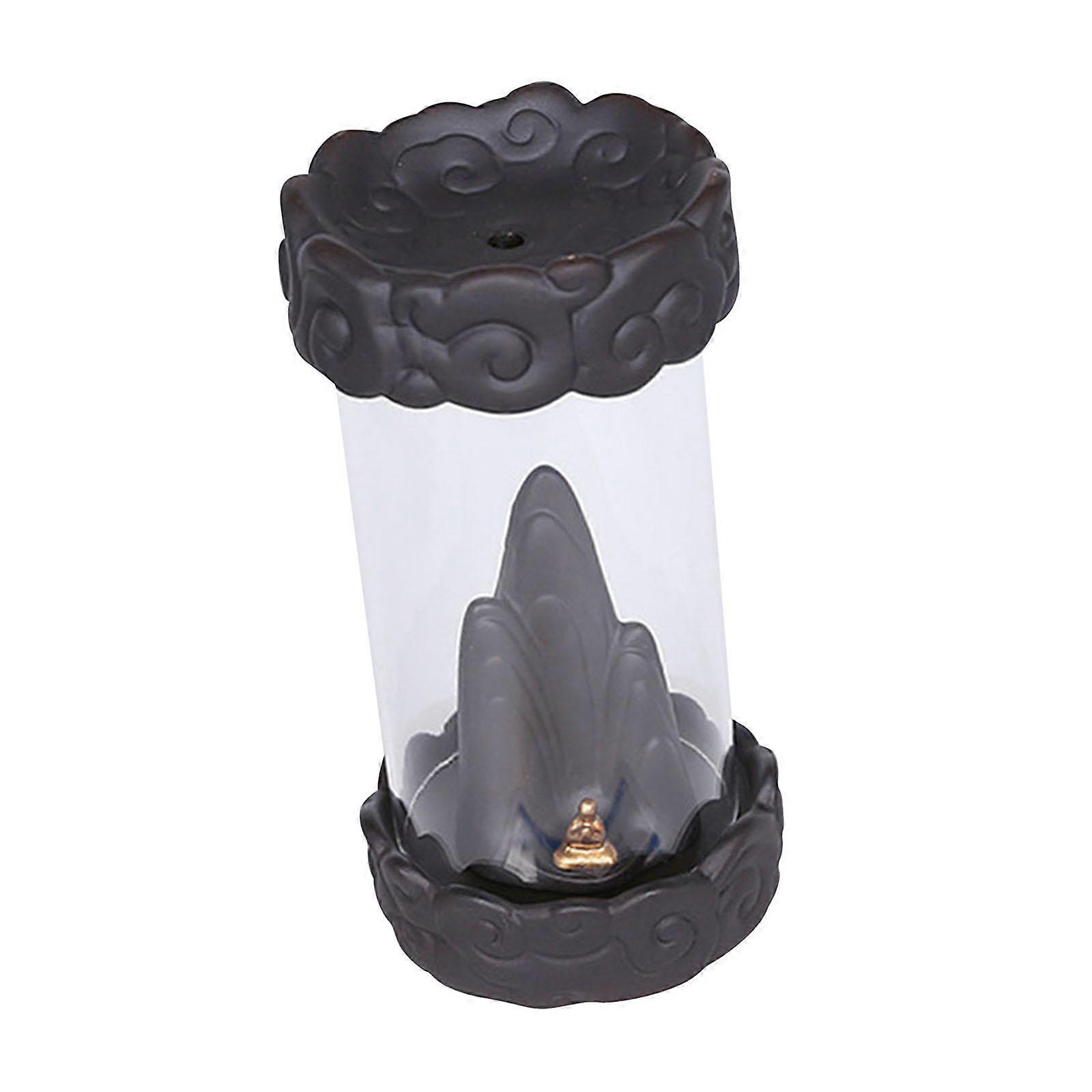 Backflow Incense Burner Decorative Home Office Decor for Study Office Toilet