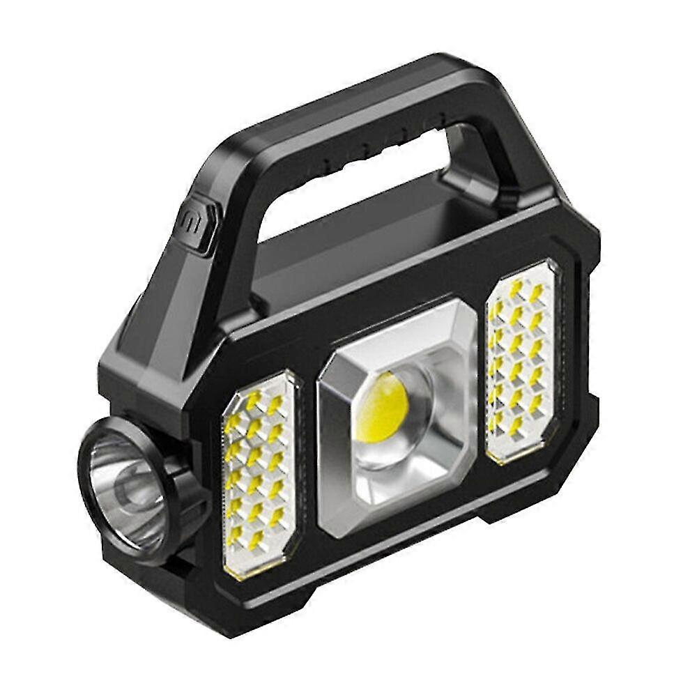 Led Flashlights Rechargeable Camping Work Light Multi Functional Portable Light Solar Charging 6 Lighting Modes