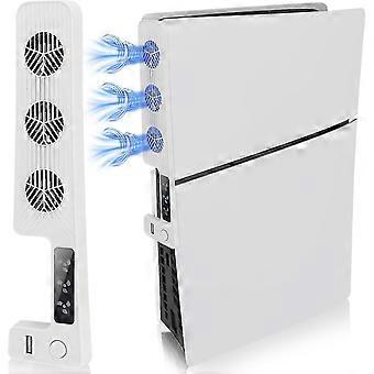 Cooling Fan For Ps5 Slim Console, Ps5 Slim Fan Cooler With Led Light For Ps5  Disc And Digital Edition, Ps5 Slim Accessories