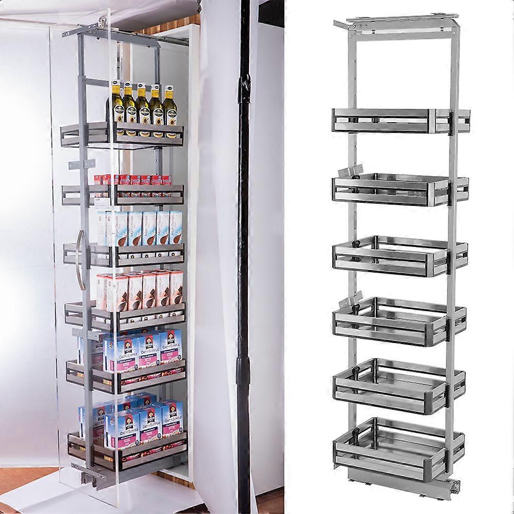 6 Tier Pull Larder Kitchen Cabinet