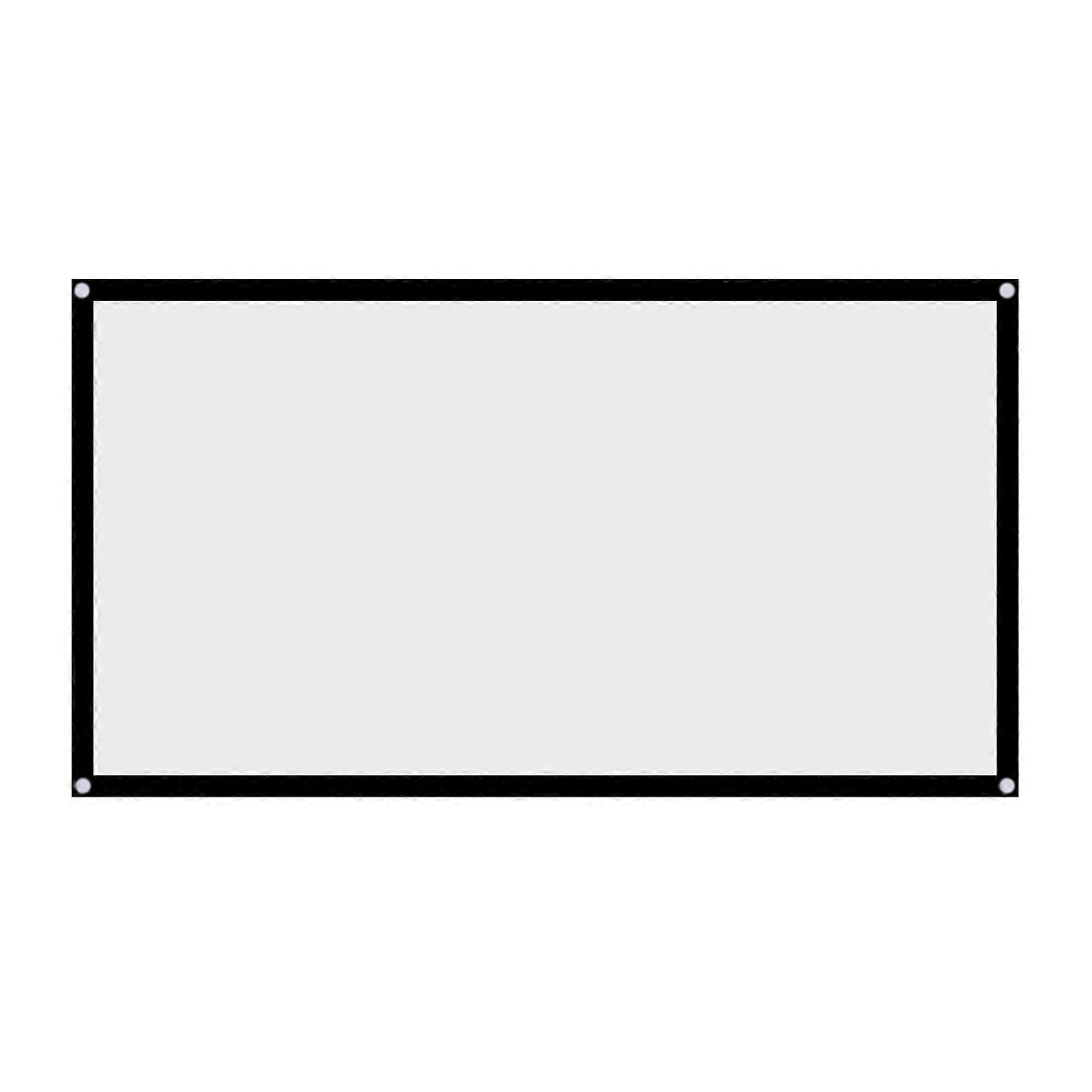 1 Stück tragbare faltbare NOn-Falten-weiße Projektorvorhang-Projektionsleinwand 16:9 (72 Zoll)