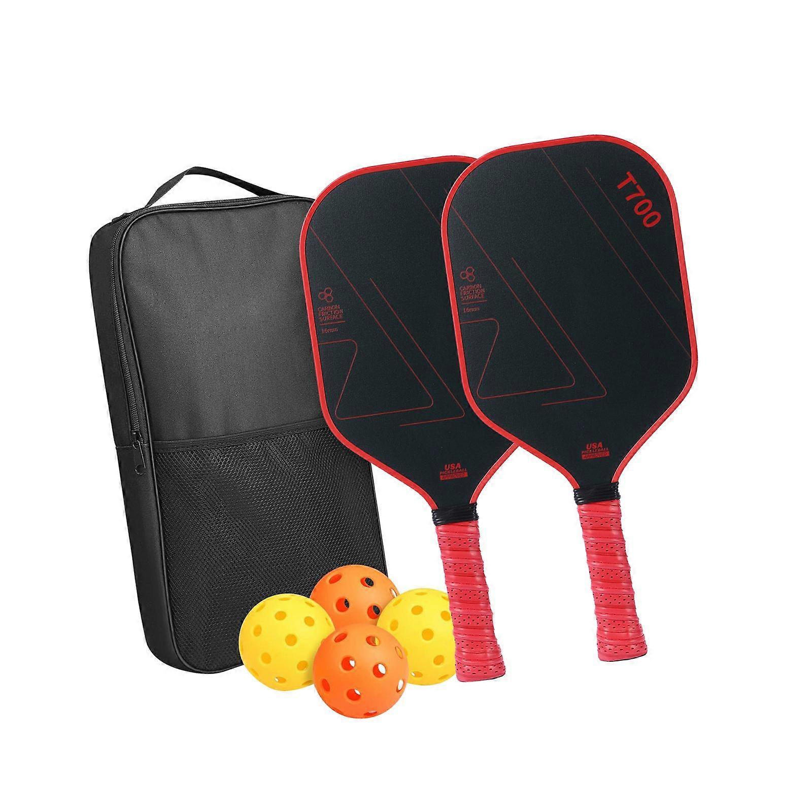 2 részes pickleball evezők hordozható könnyű prémium pickleball ütők piros