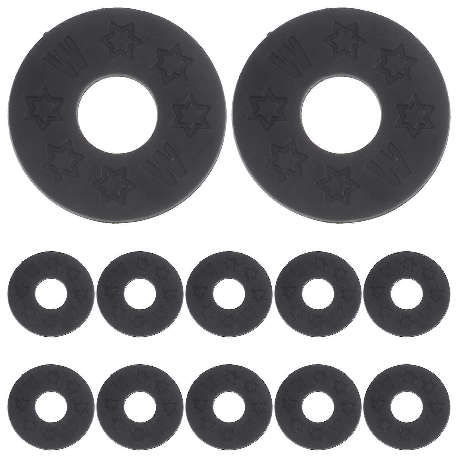 12pcs Strap Locks Guitar Strap Locks Guitar Strap Locking Washers Silicone Guitar Strap Blocks