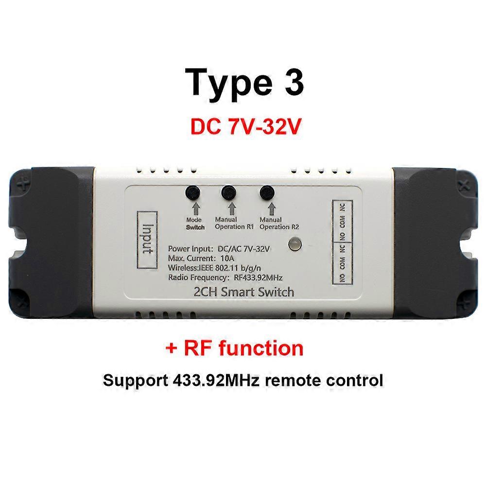 وحدة ترحيل WiFi الذكية على وحدة التحكم في الإيقاف 5 فولت 12 فولت 32 فولت 220 فولت 433 مفتاح ضوء التحكم عن بعد المنزل الذكي