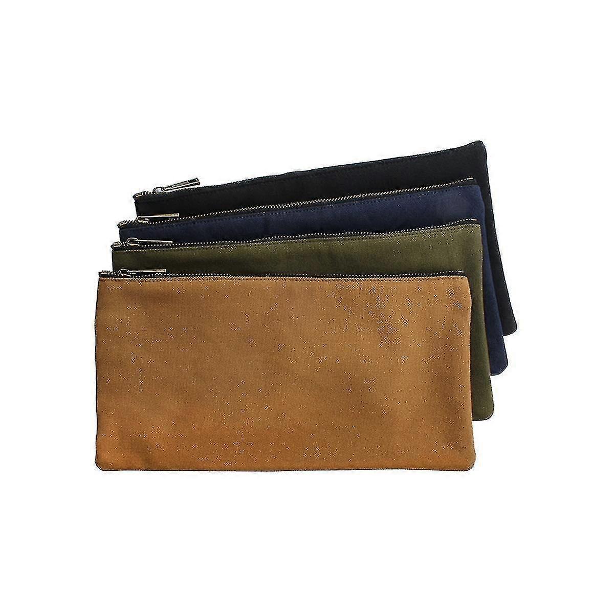 Canvas Tool Pouch Bags Zipper Small Multipurpose Organizer Pouch,with Buckle,for Storage Tools Item[hs]