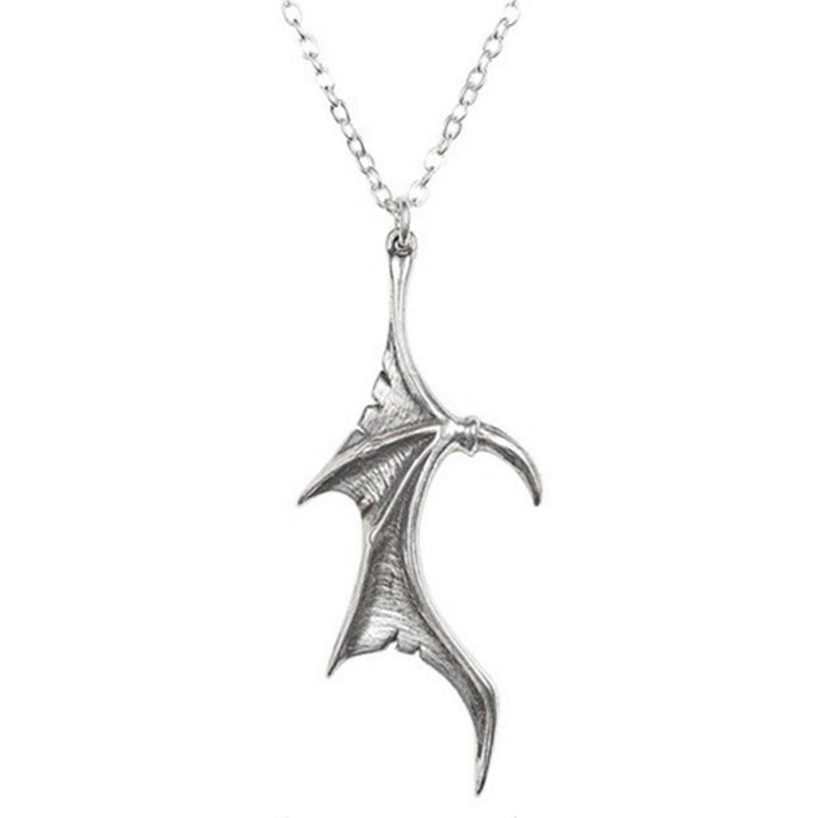 Retro Punk Wing Pendentif Collier Creative Heart-shape Couple Clavicle Chain