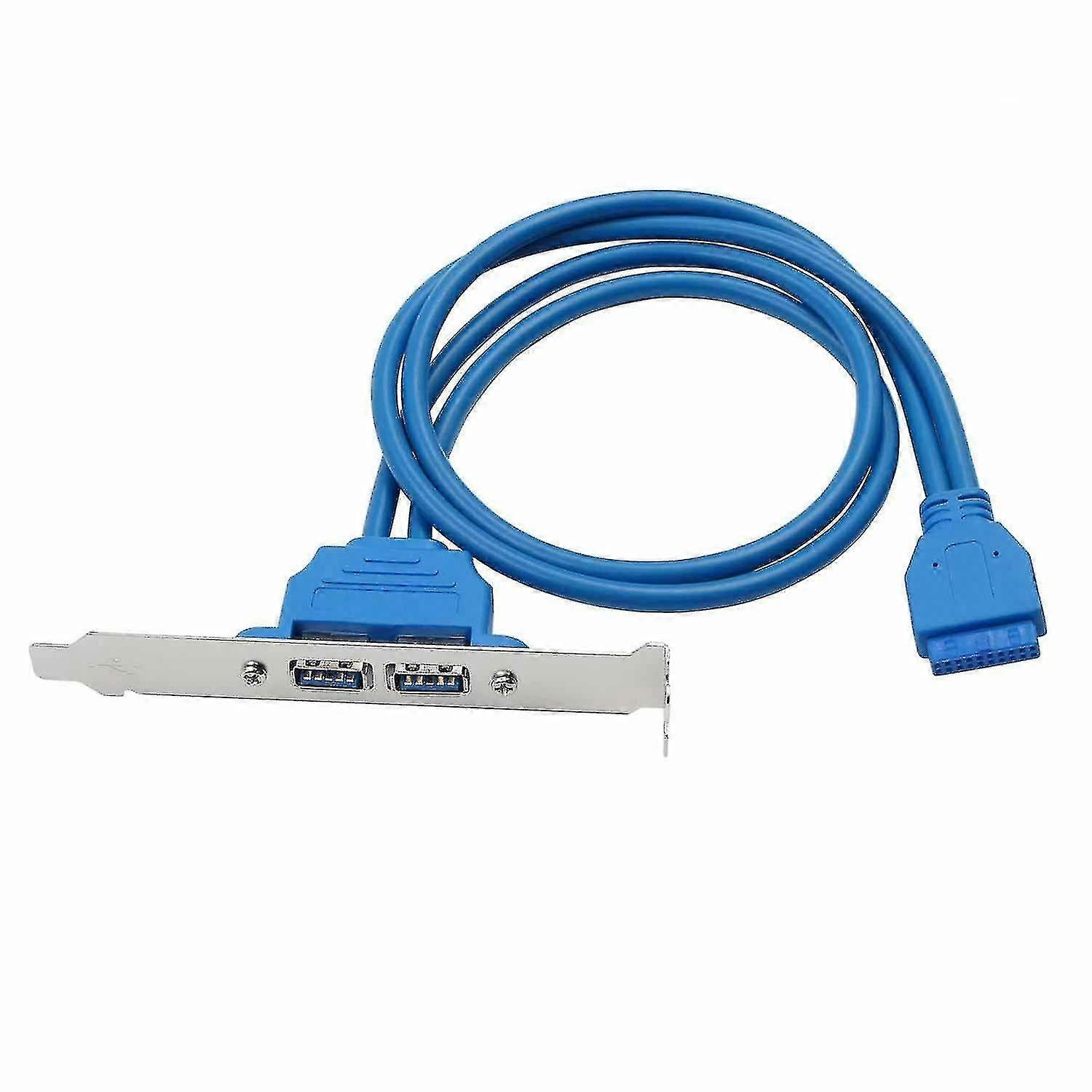 Usb 3.0 Back Panel Expansion Bracket To 20-pin Header Cable (2-port)