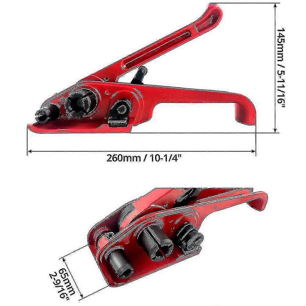 Handy Strapping, Manual Strapping Tape Tensioner Wrapping Pliers, Poly Strapping Tensioner And Cutter Manual Banding Tools Windlass For 13-19mm Pet/pp