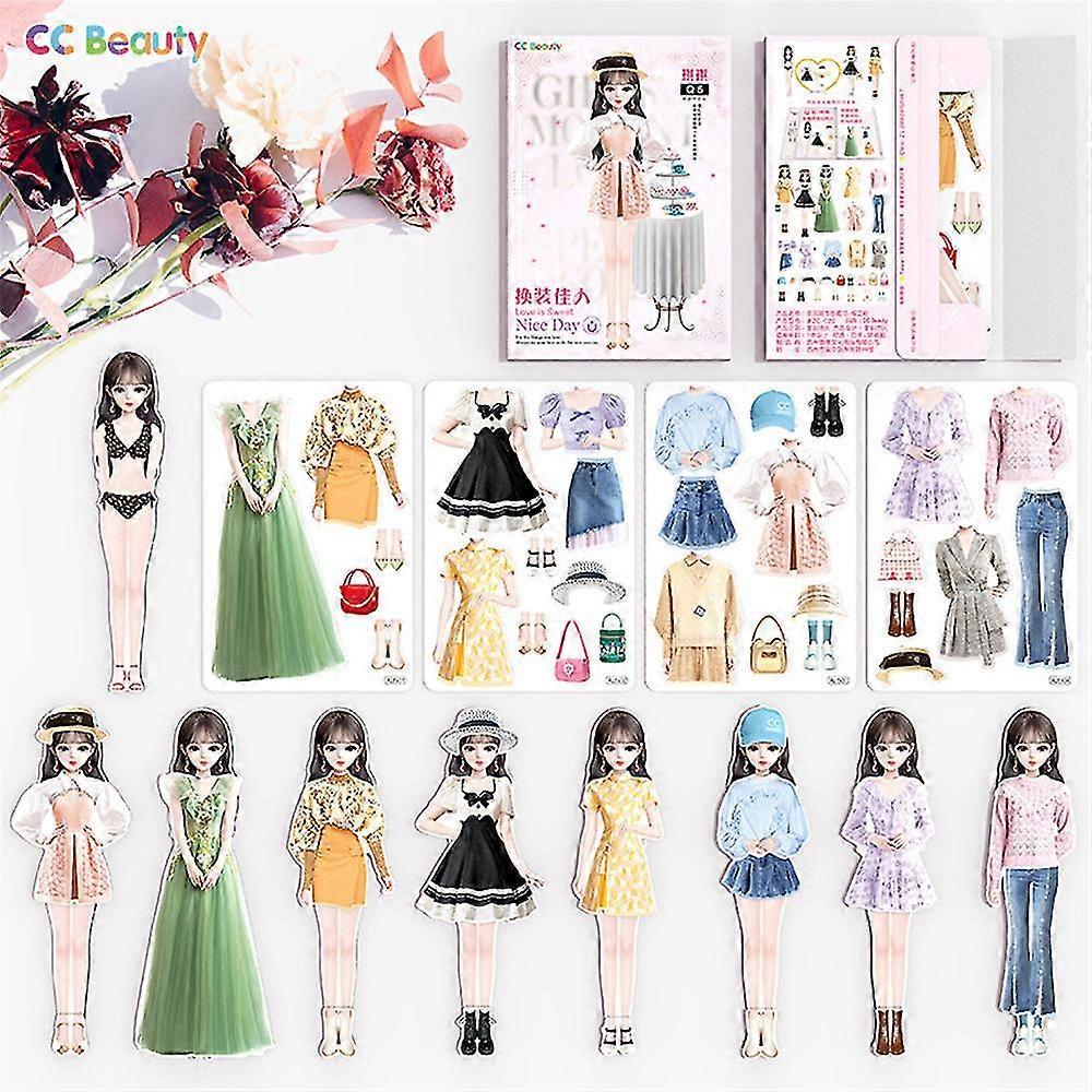 2023 マグネット式ドレスアップ ベビー おもしろプリンセス ペーパードール マグネットドレスアップ ゲーム おもちゃ 子供 女の子 ギフト