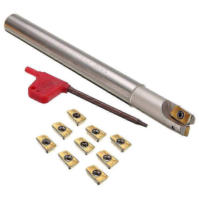 Bap 300r C14-14-130 Milling Cutter Tool Holder 12 X 130mm + 10pcs Apmt1135pder Inserts + Wrench For