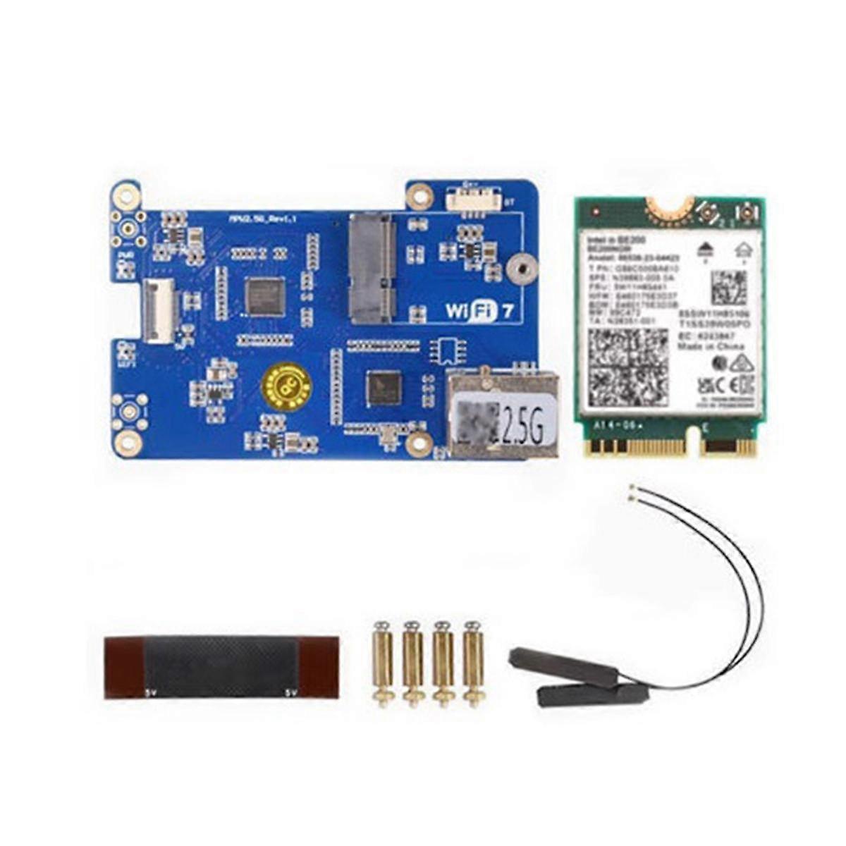 MPW2.5G dla 5 kart rozszerzeń PCIE do WiFi7 2.5G ETH z modułem WiFi RTL8125 Interfejs M.2 dla RPI 5