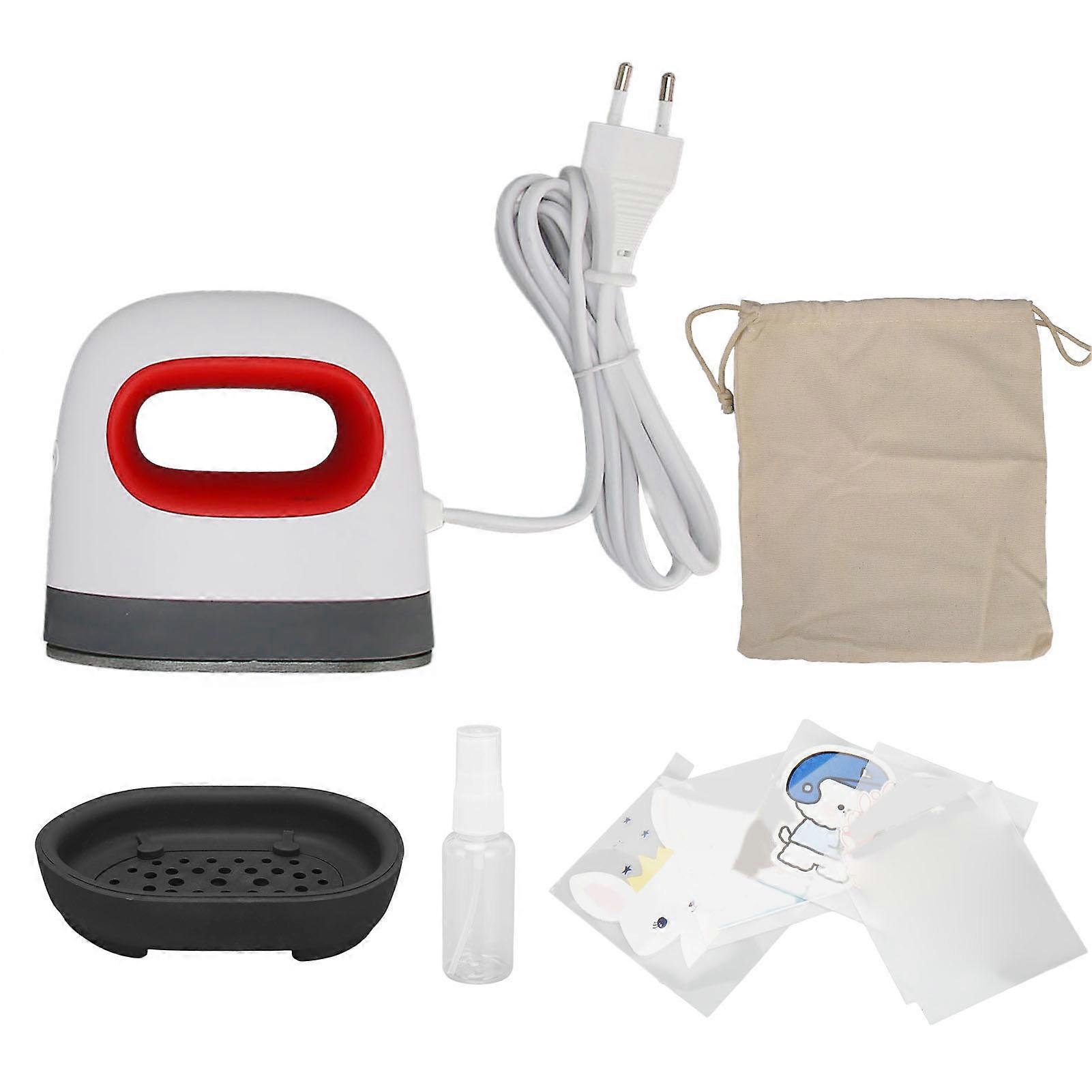 Mini Heat Press Machine Silicone Buttons 4 Temp Modes Fast Heating Mini Iron Press for Clothes Shoe Bag EU Plug 220V