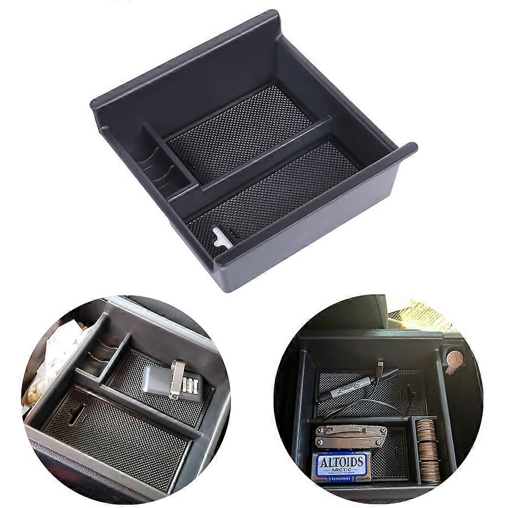 Center Console Organizer Tray Compatible with Toyota 4Runner 2010-2020 4Runner Accessories,Insert Armrest Box Secondary Storage ABS Black Materials