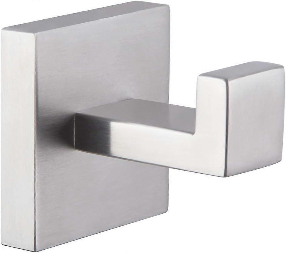 Bathroom Towel Hook Brushed Nickel, Angle Simple Stainless Steel