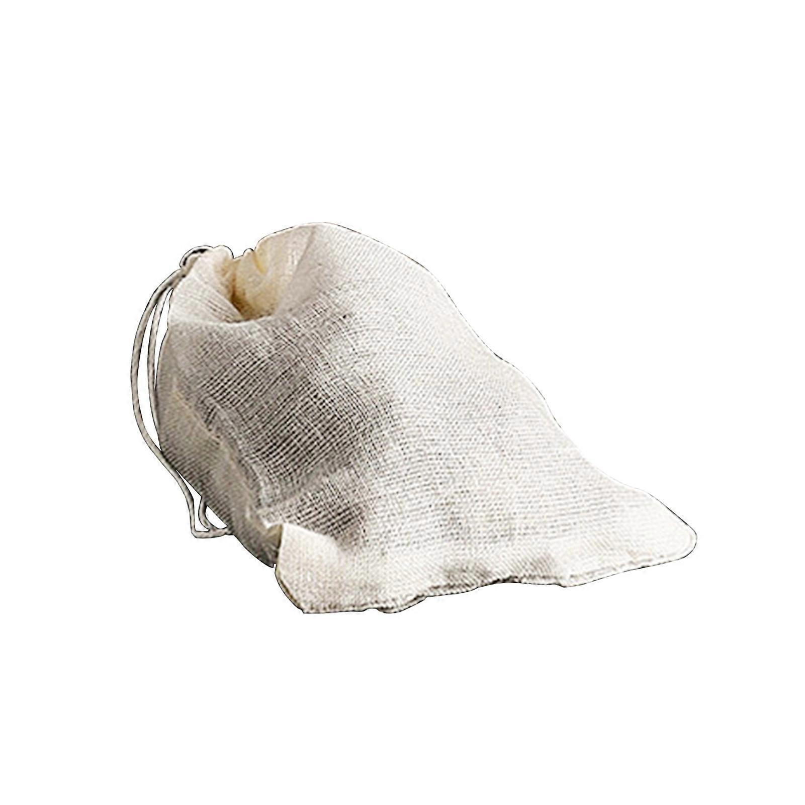 50 Pcs Spice Bags for Cooking Soup Reusable Drawstring Bag Tea Bags Unbleached Cheesecloth Bag for Straining Making Tea