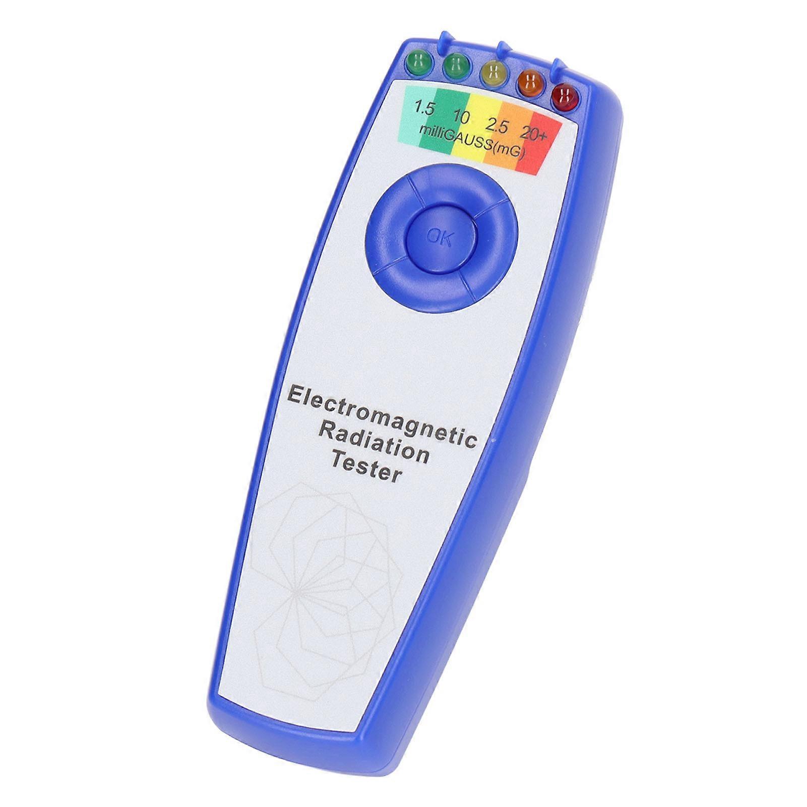 For EMF Detector 5 Level Quick Response Magnetic Radiation Monitor ABS EMF Measuring Instrument