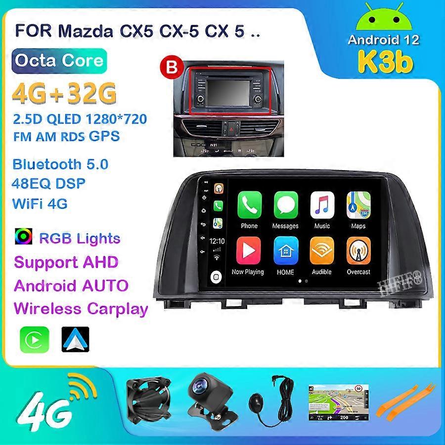Android 12 Car Video Player For Mazda CX5 CX-5 CX 5 2012 - 2015 Car Radio Multimedia Navigation GPS WIFI IPS DSP 2din BT FM
