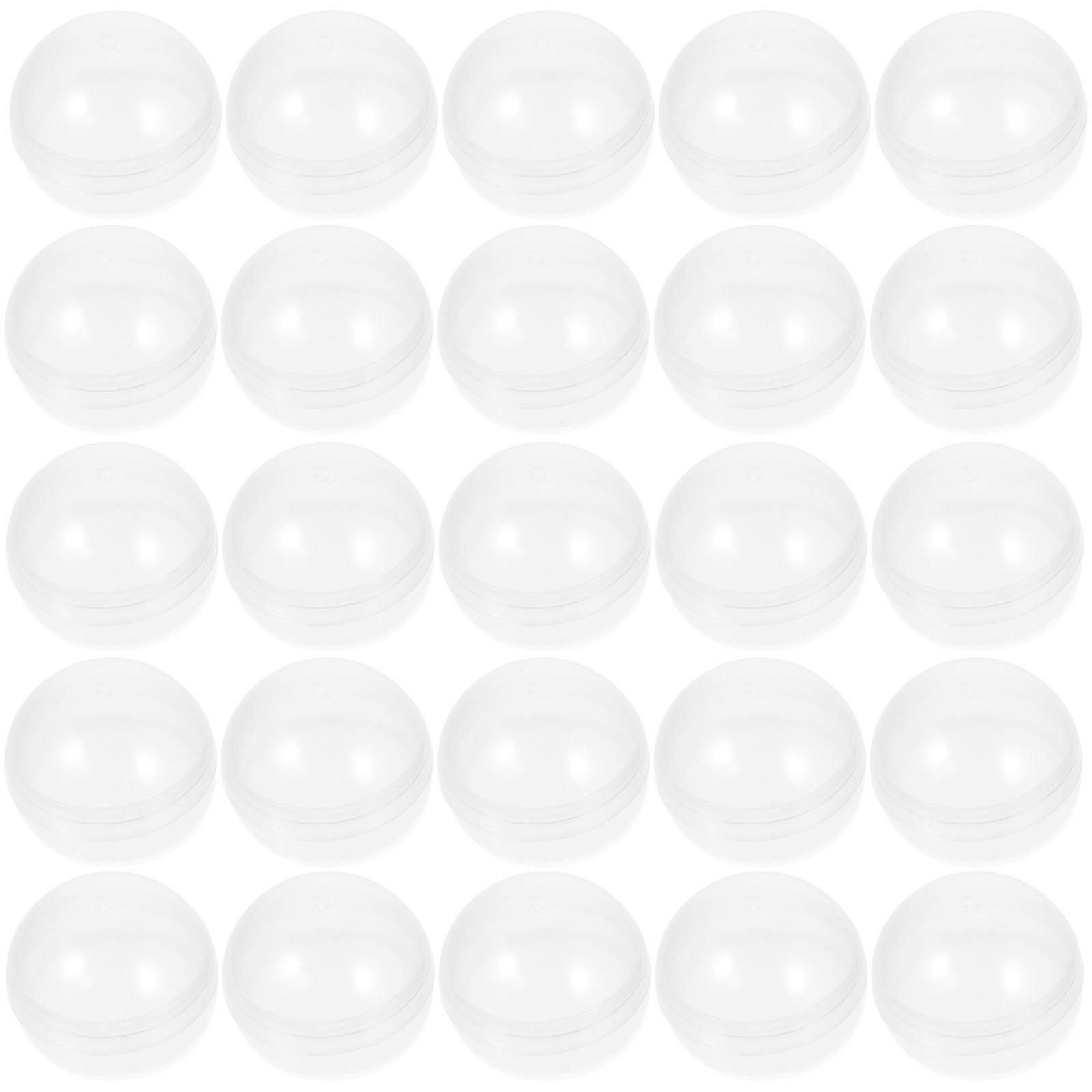 50pcs Fillable Capsules Balls Multi-purpose Twisted Balls Clear Fillable Balls