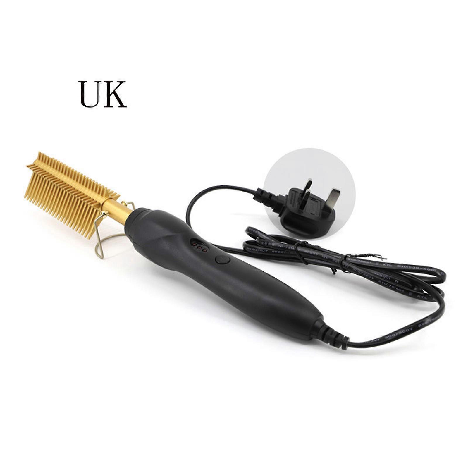 Pente de alisamento multifuncional e pente de enrolamento elétrico para uso