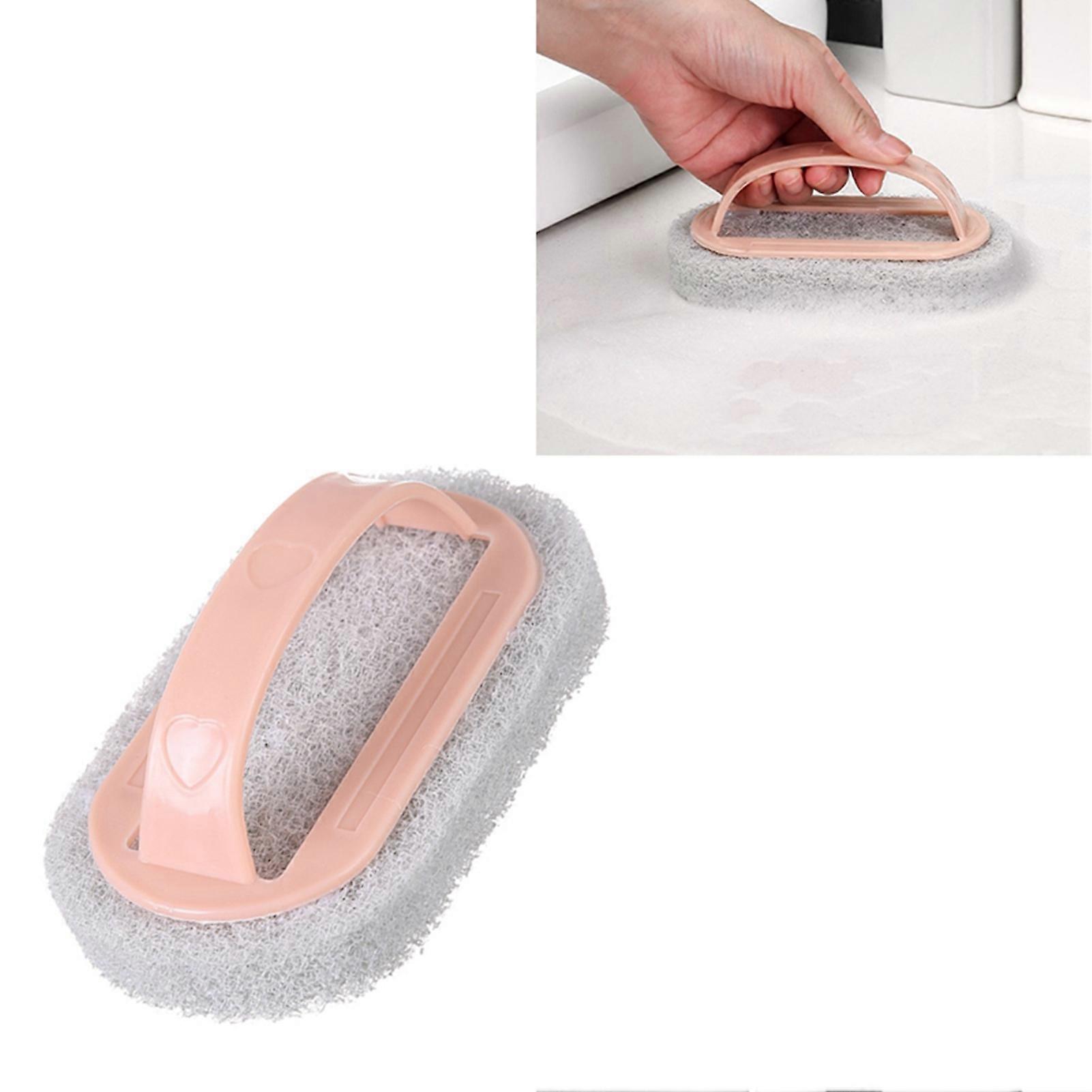 Kitchen Sponge Bathtub Pool Scrub Brush with Handle Convenient Handled Bath Scrubber for Kitchen Bathtub