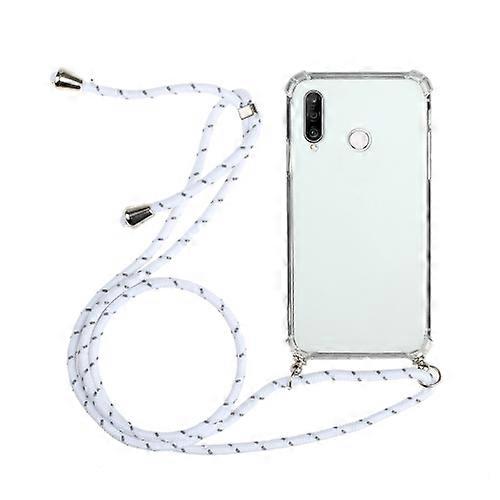 For Huawei Y6p Four-Corner Anti-Fall Transparent TPU Protective Phone Case