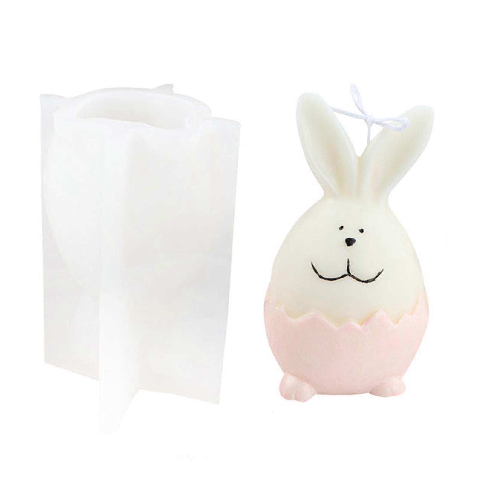 Reusable 3D Silicone Mold for Making Candle Soap Chocolate Easter Decoration